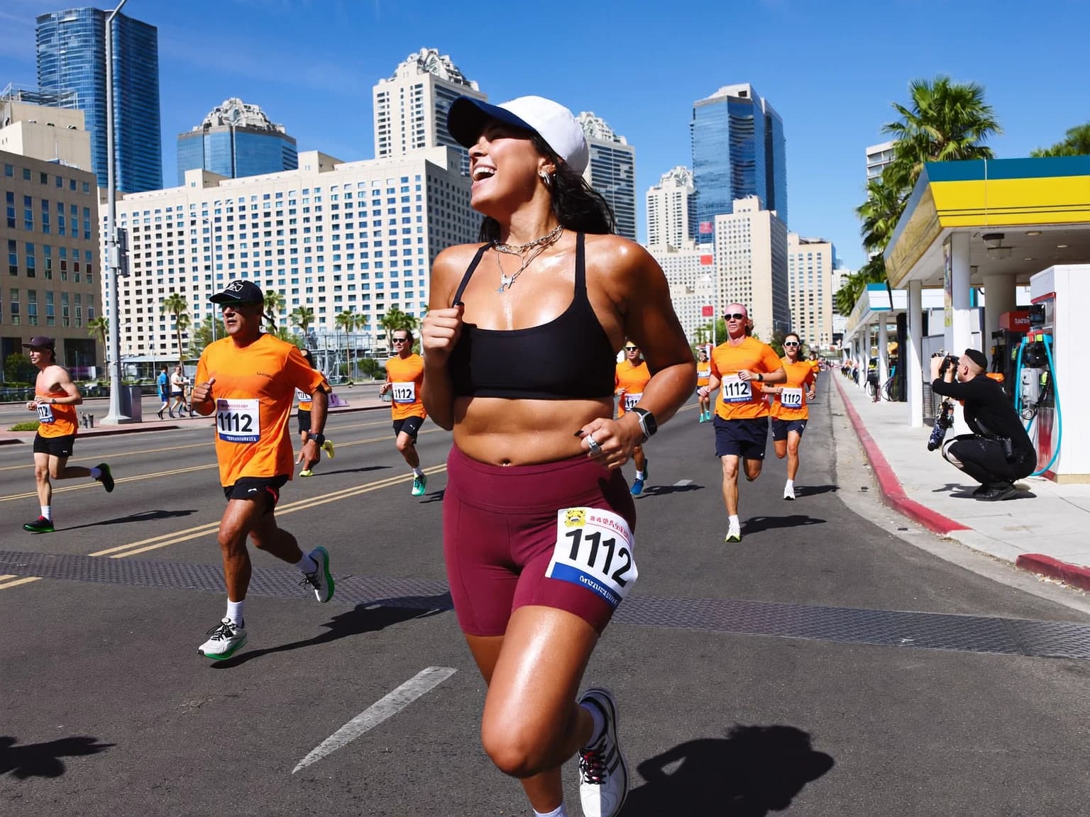 Plus-size athlete training with confidence