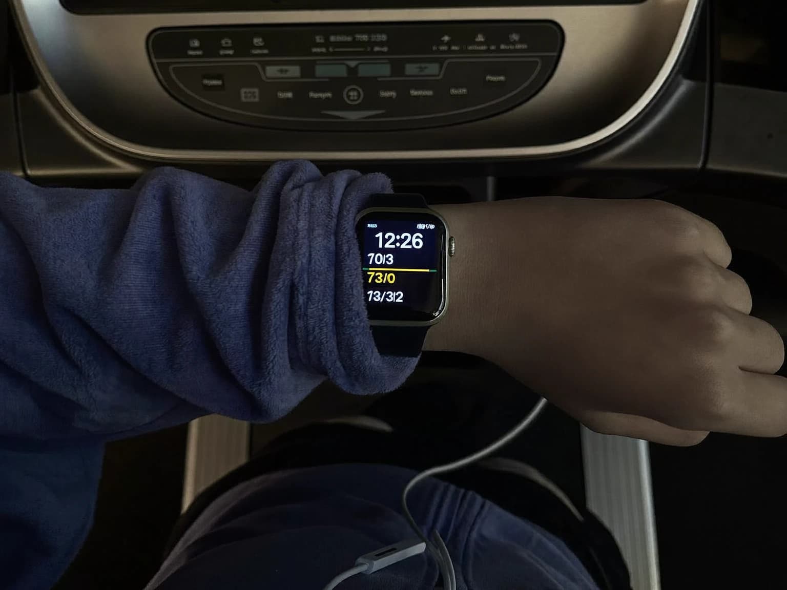 StayFit on an Apple Watch worn on the wrist
